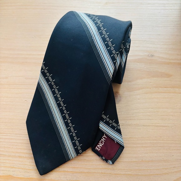 Givenchy Other - Givenchy Elegant Blue Patterned Stripe Tie Mens Designer‎ Luxury Polyester
